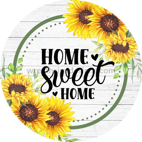 Home Sweet Home Sunflower Wreath Sign Wreath Sign Designs