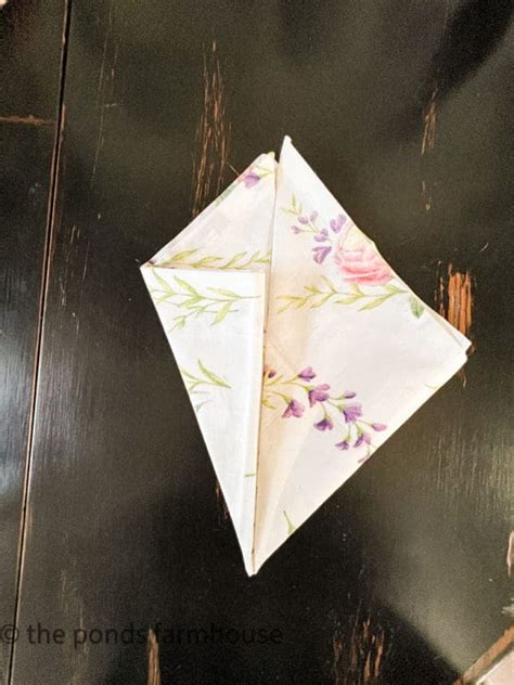 Easy Instructions on How To Fold A Napkin for a Tulip Napkin Fold