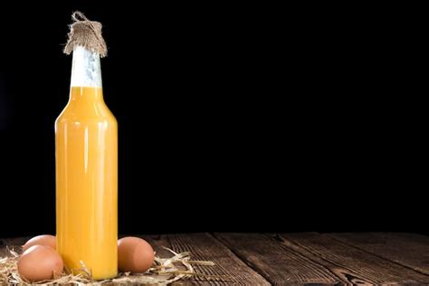 Premium Photo Homemade Egg Liqueur