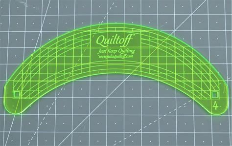 Curve 4 Longarm Quilting Ruler Quiltoff