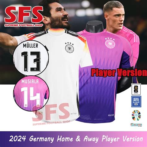 Sfs Top Quilty Euro Player Version Germany Jersey Home Away Men