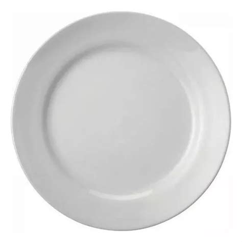 Juego de platos planos cilíndricos de porcelana Schmidt 26 cm 24