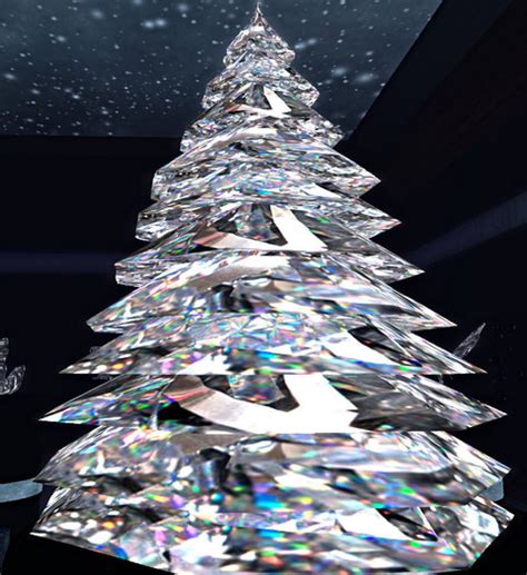 Second Life Marketplace 3d Crystal Christmas Tree
