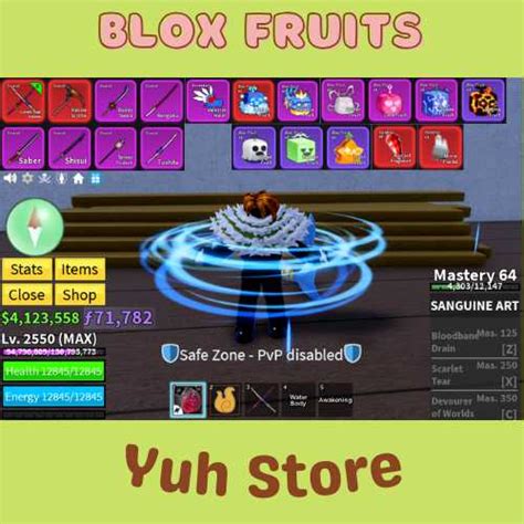 Blox Fruit Account Lv Max Full Gear Awaken Shark Fish Race V