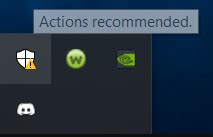 Fixed Windows Security Actions Recommended But Nothing Found