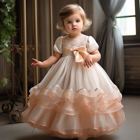 Premium Photo Kids Formal Dress
