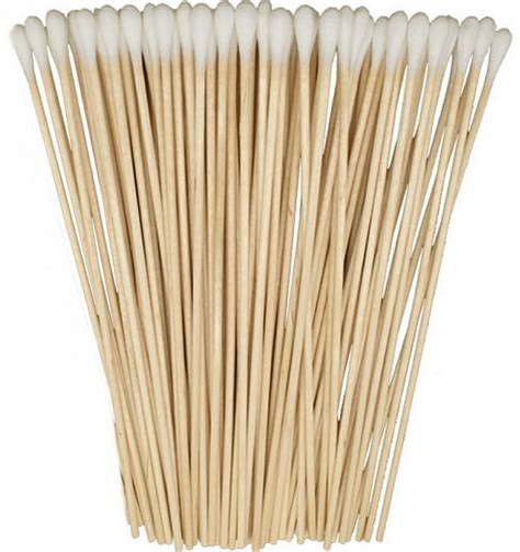 300 6 Wooden Cotton Swabs Single Tip Wood Stick Swab Other Bath