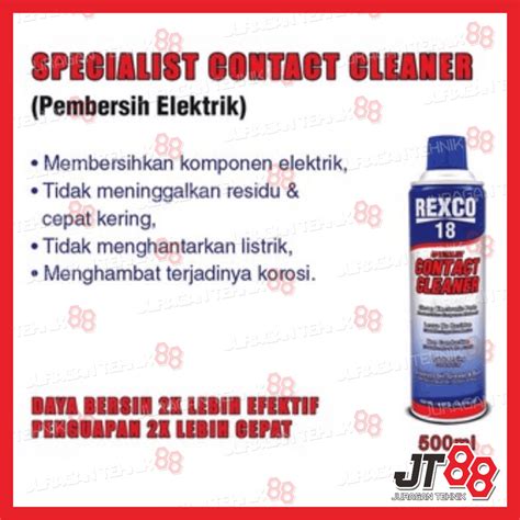 Jual CONTACT CLEANER PEMBERSIH KOMPONEN ELEKTRONIK REXCO 18 500ml