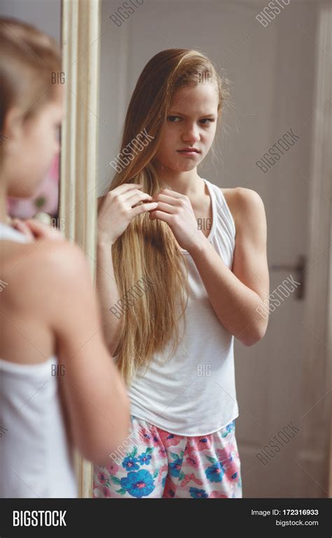 Teenage Girl Checking Image And Photo Free Trial Bigstock