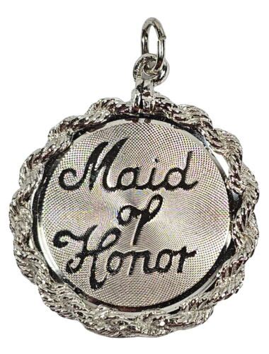 Vintage Elco Maid Of Honor Sterling Silver Large Char Gem