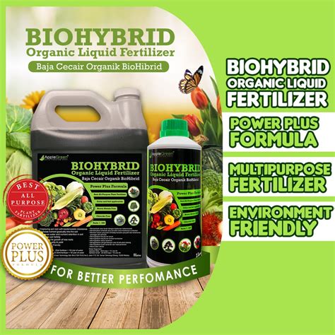 BIOHYBRID Organic Liquid Fertilizer 5L Baja Organik Cecair Foliar