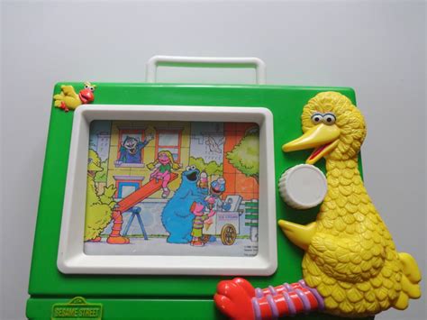 Vintage Sesame Street Music Box Tv Toy 1988 Etsy Toys For Tots