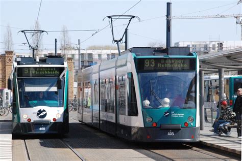 Potsdam Tramlinie Nach Bahnhof Pirschheide Und