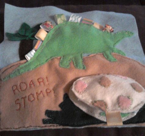 Reader Gallery Dinosaur Quiet Book Page Imagine Our Life