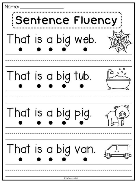 Free Reading Fluency Practice Sheets