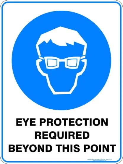 Eye Protection Required Beyond This Point Discount Safety Signs New Zealand