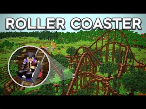 I Built A Roller Coaster In Survival Minecraft Youtube