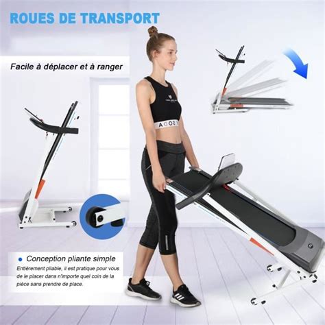 Ise Tapis De Course Pliable Motorise Programmes Silencieux Tapis De