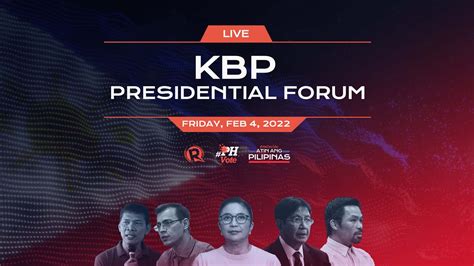 Highlights Kbp Presidential Forum 2022 Philippine Elections