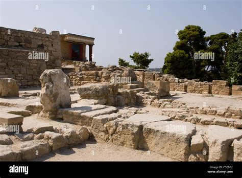 The Ancient Ruins Of The Palace Of The Minoan King Minos And The Legend