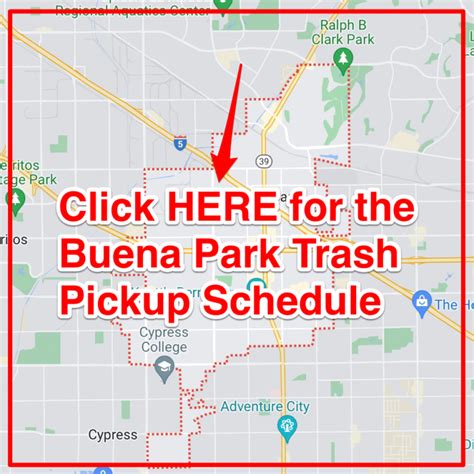 Buena Park Trash Schedule 2025 Bulk Pickup Holidays Recycling