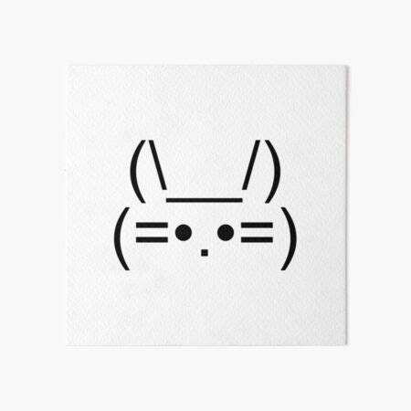 "Ascii Kitty Cat Face" Art Board Print for Sale by amini54 | Redbubble