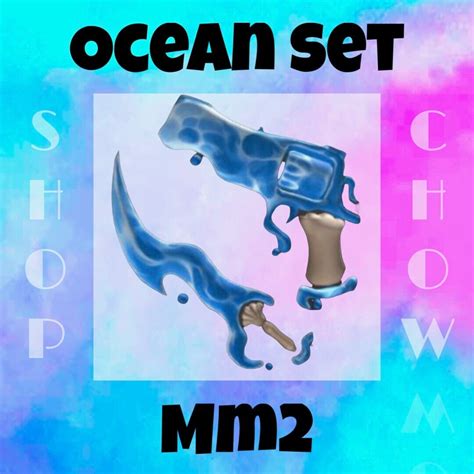 Mm2 Ocean Set Murder Mystery 2 Roblox Same Day Etsy