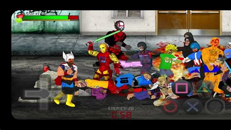 Avengers Vs Zombies Fights Spiderman As Zombie Scene But Extra Lives