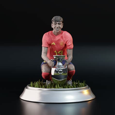 Stl File Lamine Yamal Eurocup Fanart 🇪🇸 ・3d Printing Idea To Download・cults