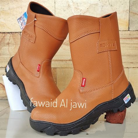 Jual Sepatu Safety Septi Boot King Skn Kulit Buatan Ujung Besi