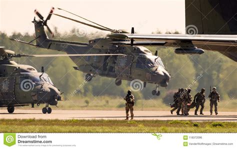 German Army Air Force Soldiers Helicopters Editorial Photo - Image of ...