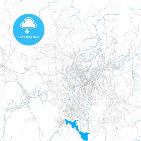 Rich detailed vector map of Mixco, Guatemala, Guatemala - HEBSTREITS