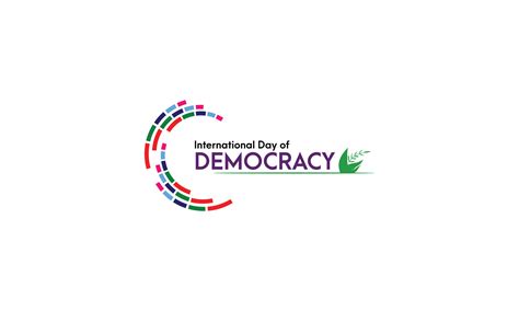 International Day Of Democracy Logo Design 27481155 Vector Art At Vecteezy