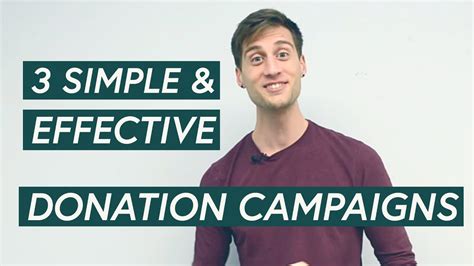 How To Create Simple And Effective Donation Campaigns Youtube