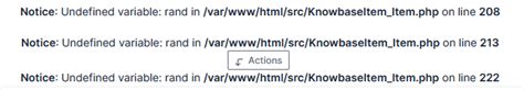 Notice Undefined Variable In Knowbaseitem Item Php Issue