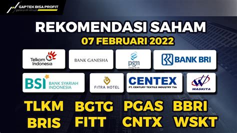 Analisa Saham Tgl Februari Hari Senin Tlkm Bgtg Pgas