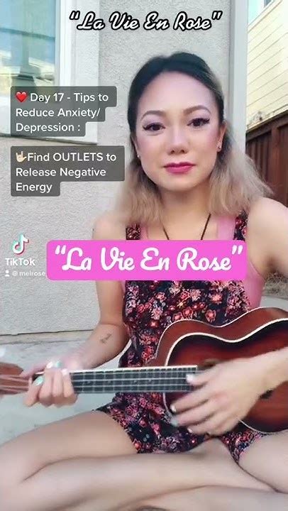 La Vie En Rose English Version Édith Piaf Ukulele Cover By Melrose Plays Youtube