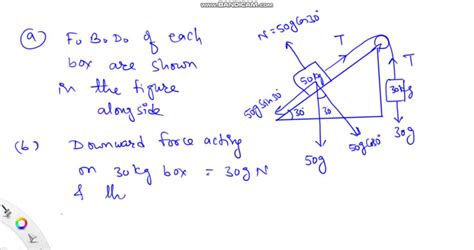 Solved Two Boxes Are Connected By A Light String That Passes Over A Light Frictionless Pulley