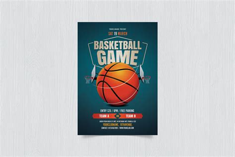 Basketball Game Flyer Print Templates Creative Market