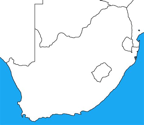 Blank map of South Africa by DinoSpain on DeviantArt