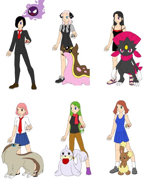 Vincent Amy Hazel Angie Mia And Lauren As Pokemon Trainers Total