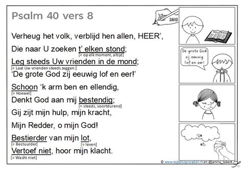 Psalm Vers Kleurplaat Bijbelsopvoeden Nl