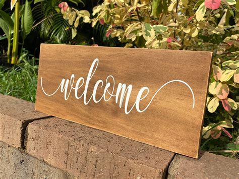 Welcome Sign Rustic Welcome Sign Rustic Wooden Welcome Etsy Australia