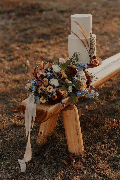 Foraged Fall Wedding Arch For A Rustic Elopement In The Woods Hey