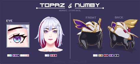 Topaz & Numby ! (Pixel Art --- Colors and Character Design Study) : r ...