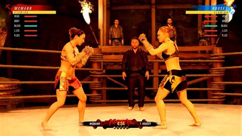 EA Sports UFC 4 Gameplay Ronda Rousey Vs Sara McMann Kumite YouTube