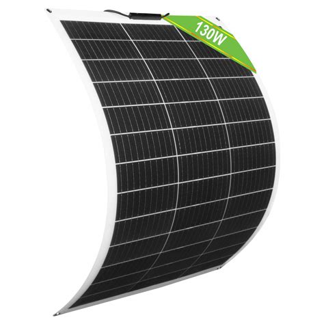 ECO WORTHY 130W 12 Volt Super Flexible Monocrystalline Solar Panel For