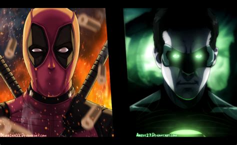 Deadpool And Green Lantern Marvel Color By Airest27 On Deviantart