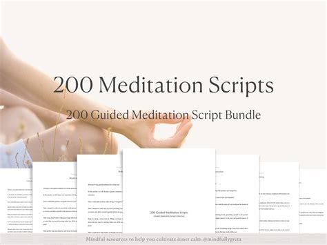 200 Guided Meditation Script Bundle Guided Meditation Script Collection