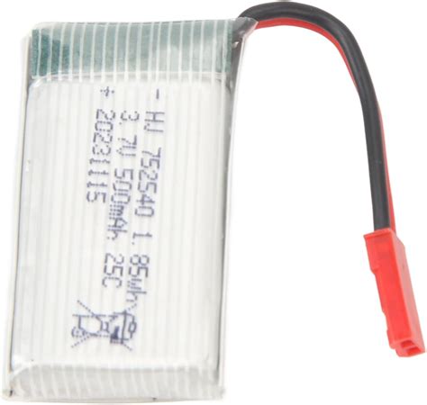 Rc Drone Battery 500mah 37v Rc Drone Battery With Jst Red Plug 752540